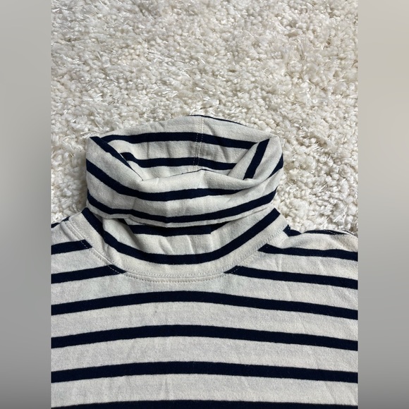 J.Crew Striped Boxy Turtleneck Size Small - Picture 4 of 6